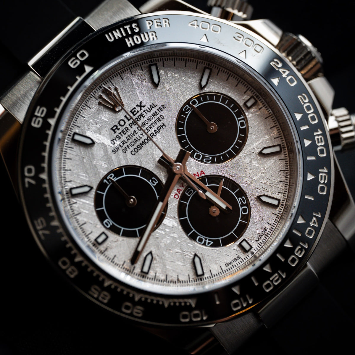 Rolex Cosmograph Daytona 126519LN-0007 40mm 18K White Gold, Meteorite Dial, Oysterflex