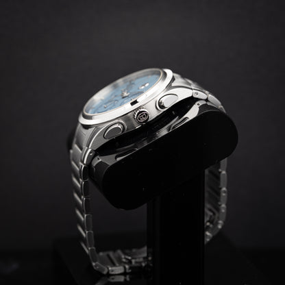 Parmigiani Fleurier Tonda PF Chronograph PFC917-1020001-100182, 40mm Steel and Platinum, Mineral Blue