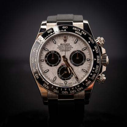 Rolex Cosmograph Daytona 126519LN-0007 40mm 18K White Gold, Meteorite Dial, Oysterflex