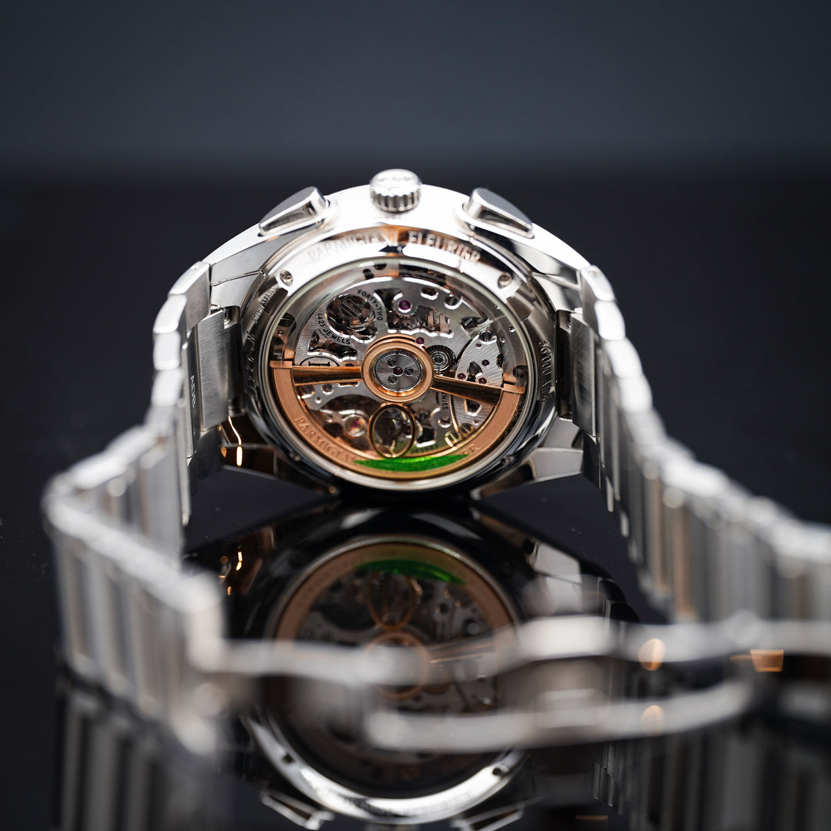 Parmigiani Fleurier Tonda PF Chronograph PFC917-1020001-100182, 40mm Steel and Platinum, Mineral Blue