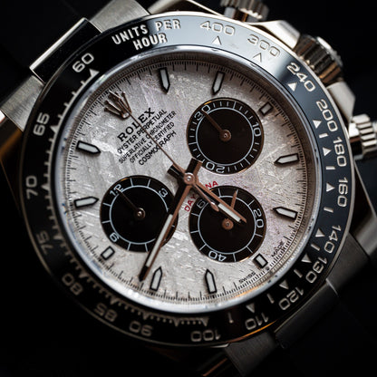 Rolex Cosmograph Daytona 126519LN-0007 40mm 18K White Gold, Meteorite Dial, Oysterflex