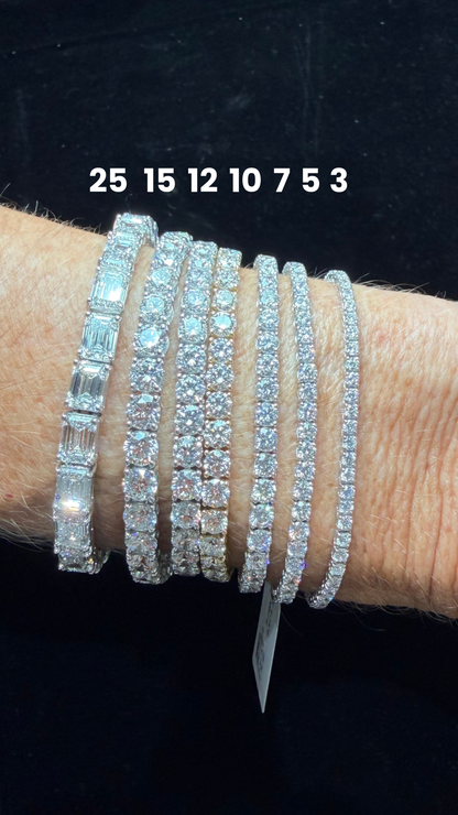 Lab-Grown Diamond Tennis Bracelets