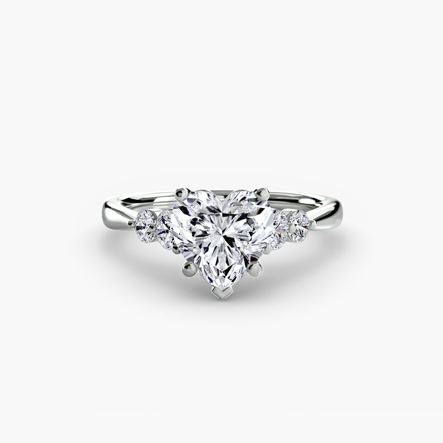 Solitaire with Shoulder Accents 2