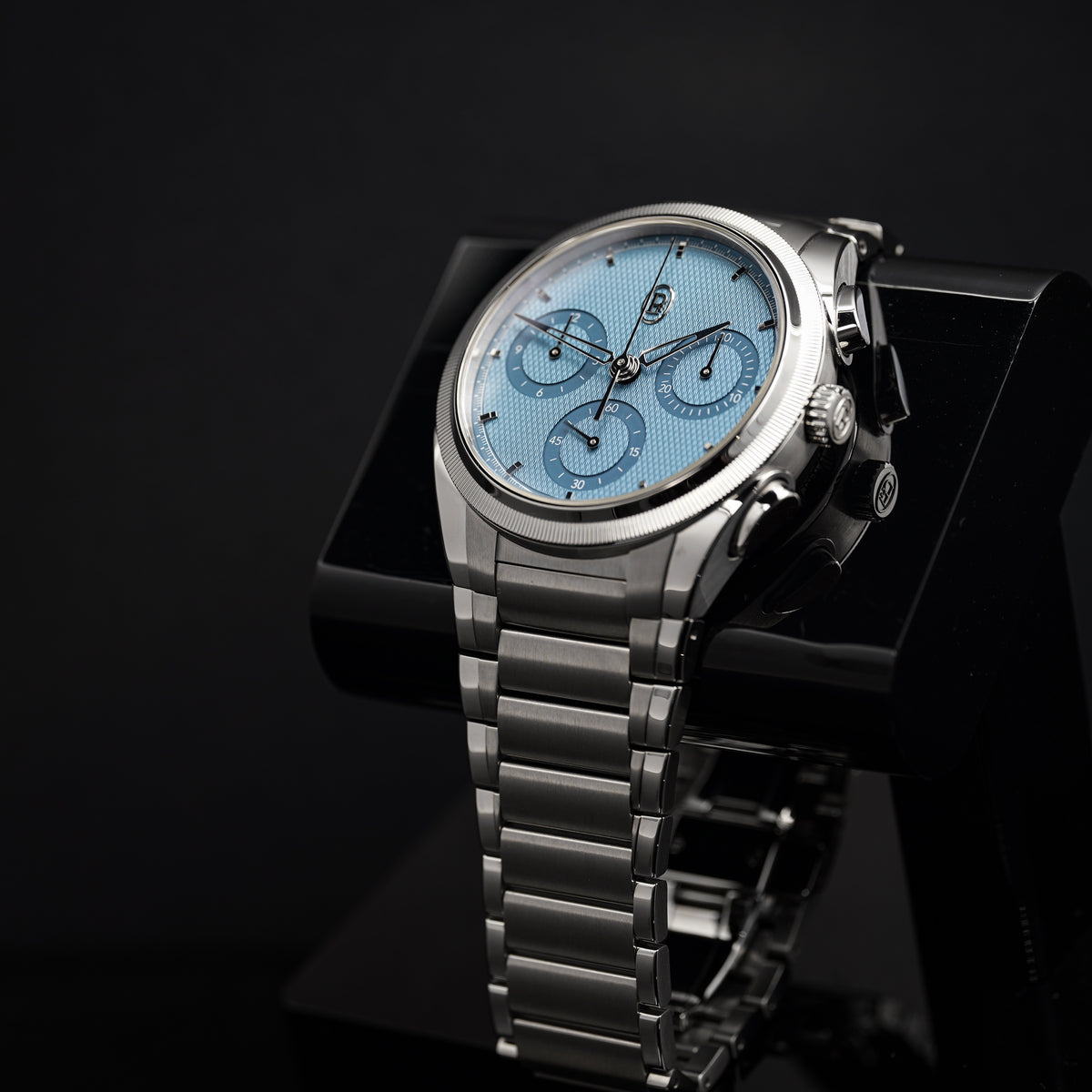 Parmigiani Fleurier Tonda PF Chronograph PFC917-1020001-100182, 40mm Steel and Platinum, Mineral Blue