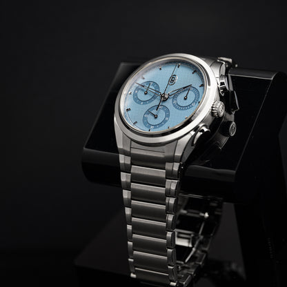 Parmigiani Fleurier Tonda PF Chronograph PFC917-1020001-100182, 40mm Steel and Platinum, Mineral Blue