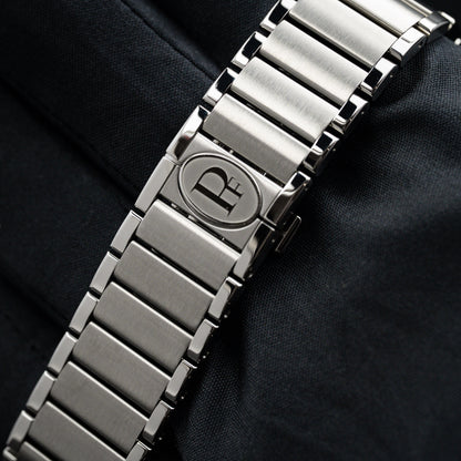 Parmigiani Fleurier Tonda PF Chronograph PFC917-1020001-100182, 40mm Steel and Platinum, Mineral Blue
