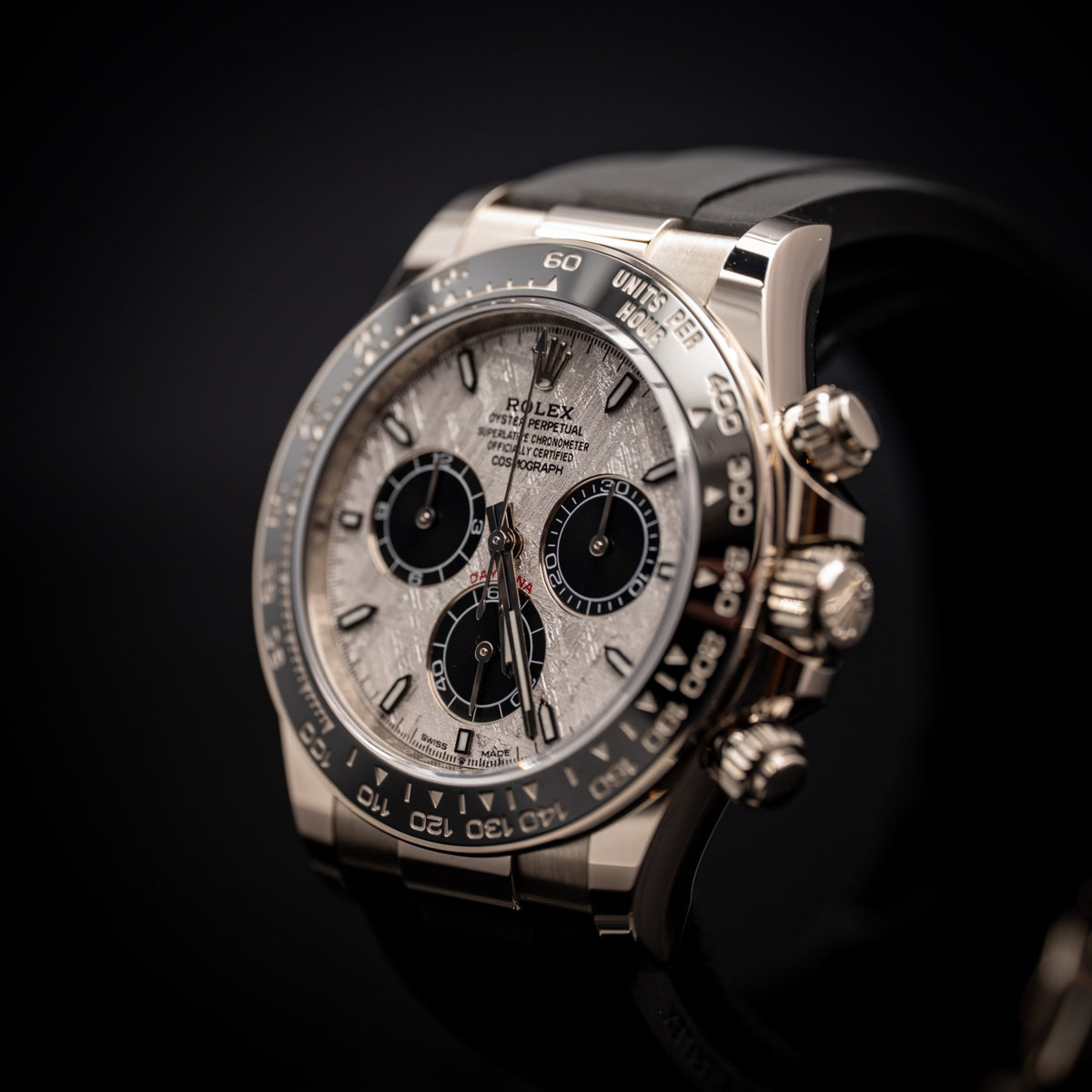 Rolex Cosmograph Daytona 126519LN-0007 40mm 18K White Gold, Meteorite Dial, Oysterflex