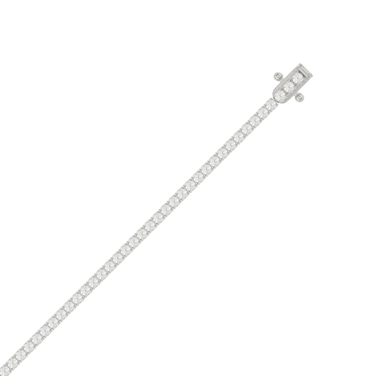10K White Gold, flat view