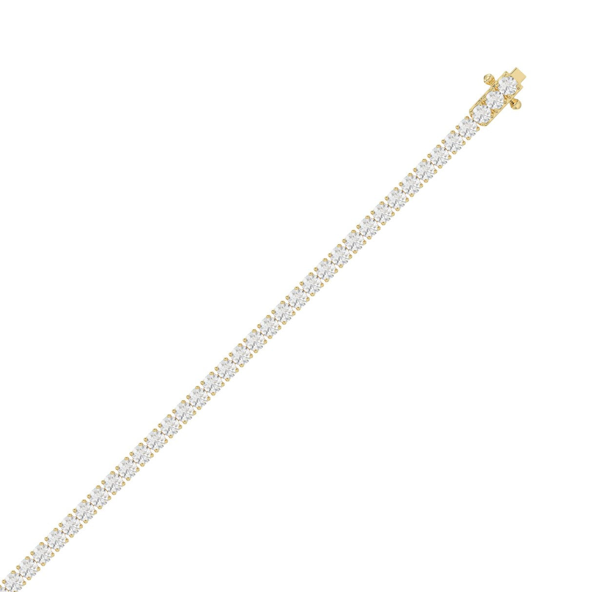 10K Yellow Gold, flat view