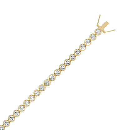 10K Yellow Gold, flat view