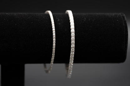 3 and 5 carat total weight in 14k white gold