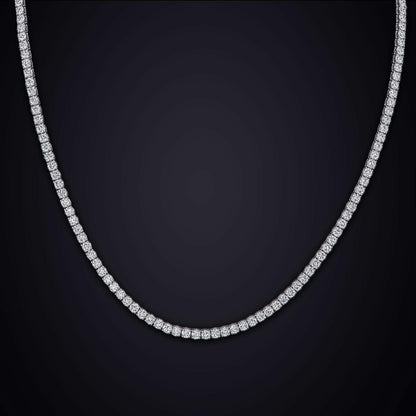10 carat total ldiamond tennis necklace