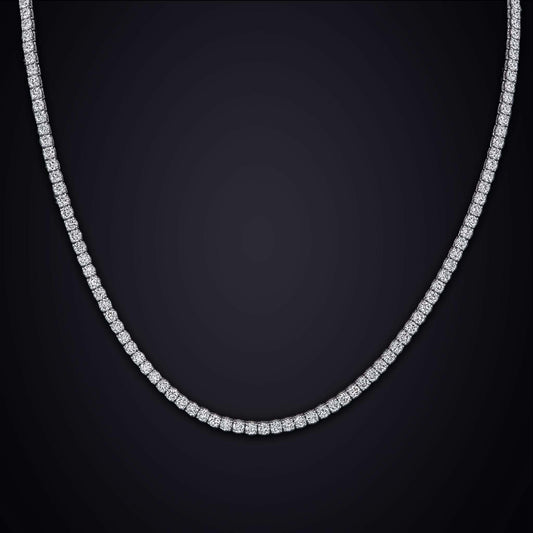 10 carat total ldiamond tennis necklace