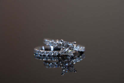 Lab-Grown Diamond Engagement Ring with Hidden Halo